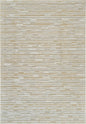 5' X 8' Beige and Brown Abstract Distressed Area Rug