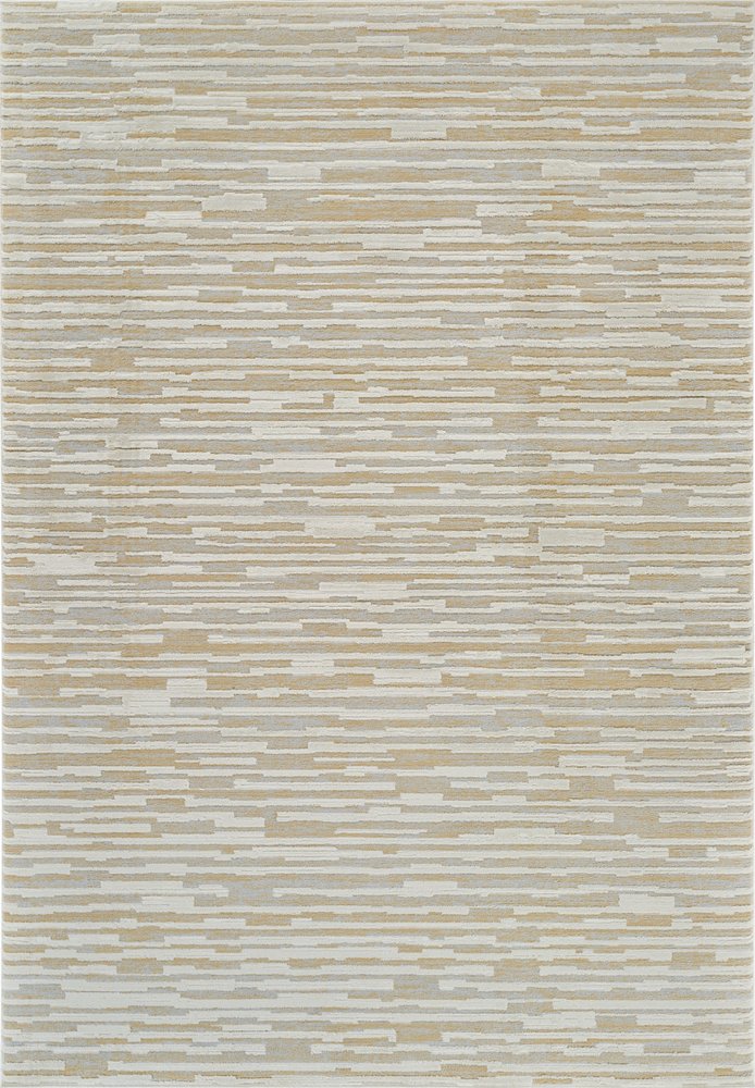 7' X 10' Beige and Brown Abstract Distressed Area Rug