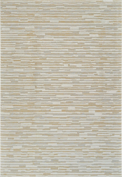 7' X 10' Beige and Brown Abstract Distressed Area Rug