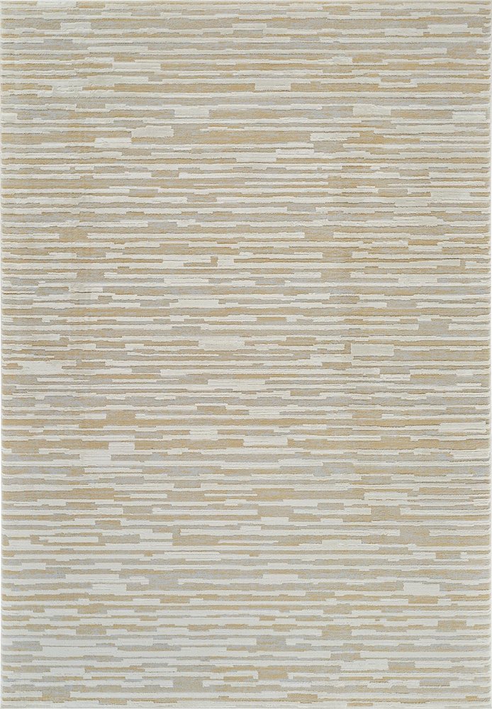 8' X 11' Beige and Brown Abstract Distressed Area Rug