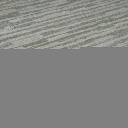 4' X 6' Beige and Green Abstract Distressed Area Rug