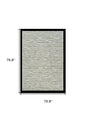 7' X 10' Beige and Green Abstract Distressed Area Rug