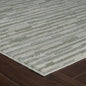 8' X 11' Beige and Green Abstract Distressed Area Rug