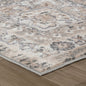 8' X 11' Gray and Beige Oriental Distressed Area Rug