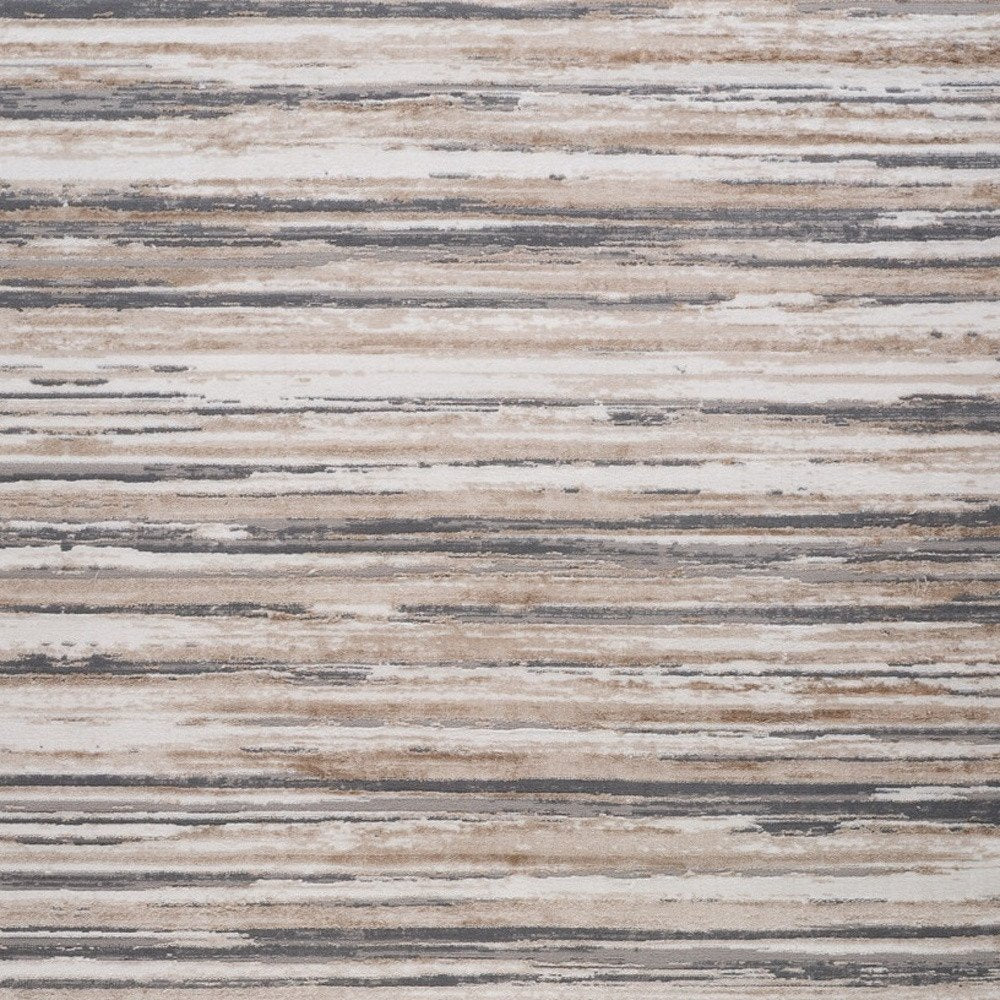 4' X 6' Beige and Gray Abstract Distressed Area Rug