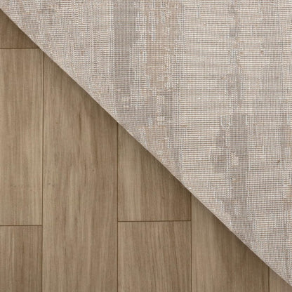7' X 10' Beige and Gray Abstract Distressed Area Rug