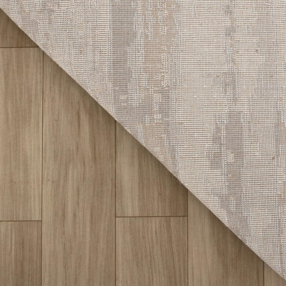 8' X 11' Beige and Gray Abstract Distressed Area Rug