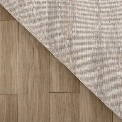 8' X 11' Beige and Gray Abstract Distressed Area Rug