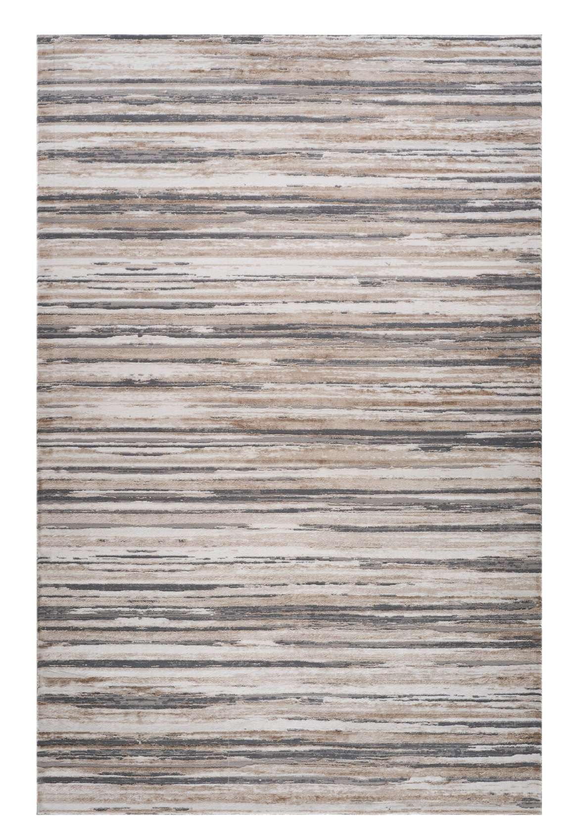 8' X 11' Beige and Gray Abstract Distressed Area Rug