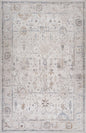 5' X 8' Beige and Ivory Abstract Distressed Area Rug