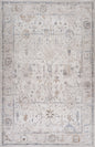 7' X 10' Beige and Ivory Abstract Distressed Area Rug