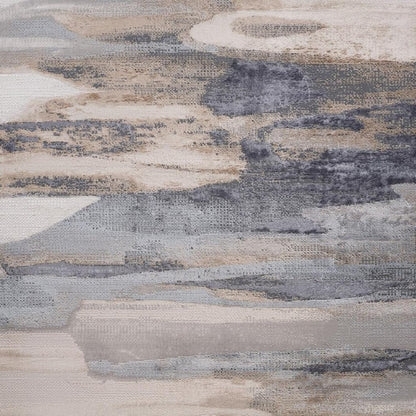 8' X 11' Blue and Beige Abstract Distressed Area Rug