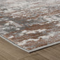 8' X 11' Gray and Brown Abstract Distressed Area Rug