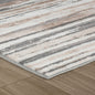 4' X 6' Gray and Beige Abstract Distressed Area Rug