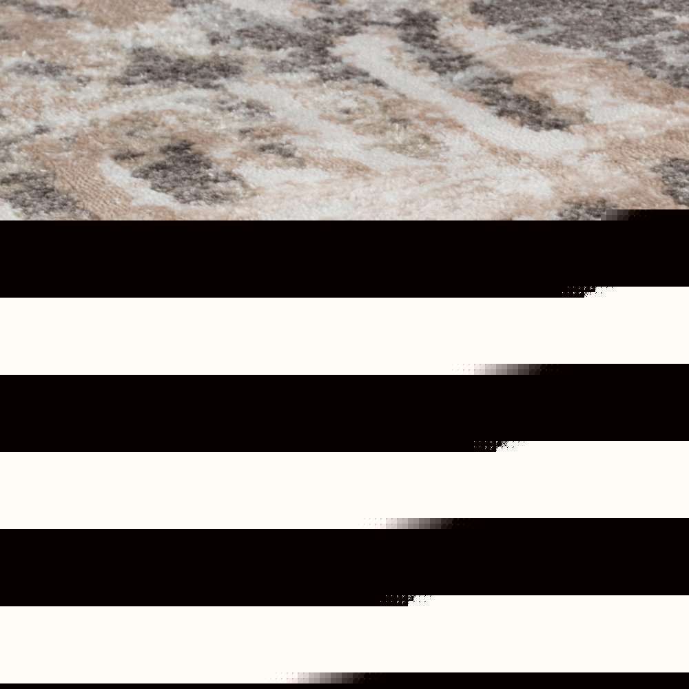 4' X 6' Beige and Brown Abstract Distressed Area Rug