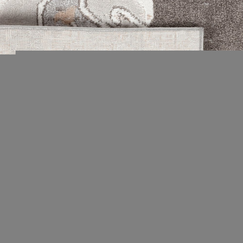 4' X 6' Gray and Brown Southwestern Distressed Area Rug