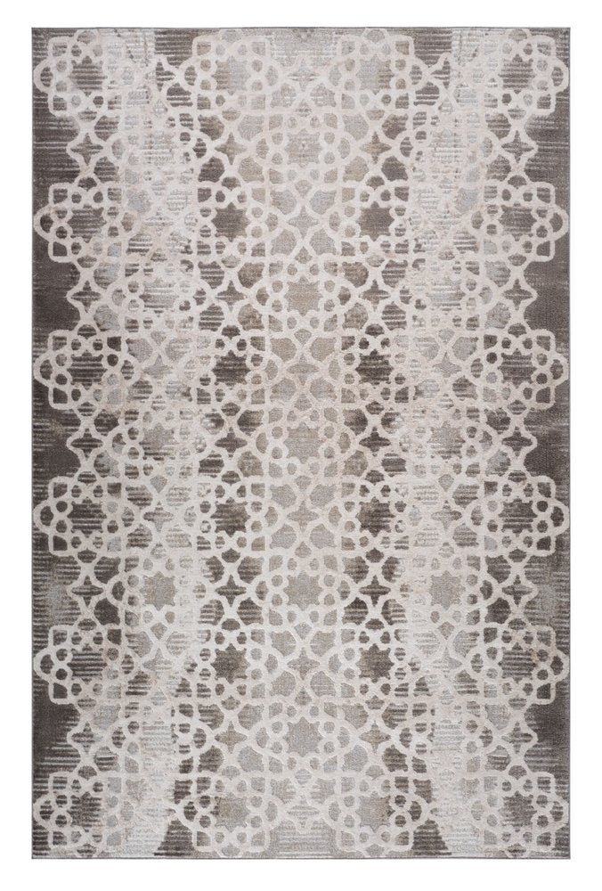 4' X 6' Brown and Beige Abstract Distressed Area Rug
