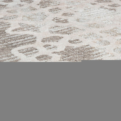 7' X 10' Brown and Beige Abstract Distressed Area Rug