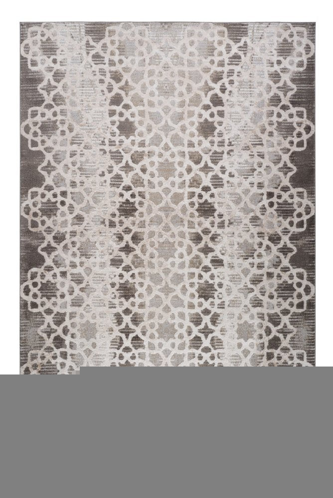 7' X 10' Brown and Beige Abstract Distressed Area Rug