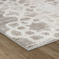 8' X 11' Brown and Beige Abstract Distressed Area Rug