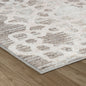 8' X 11' Brown and Beige Abstract Distressed Area Rug