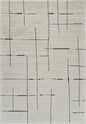 4' X 6' Cream and Green Abstract Distressed Area Rug