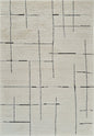 8' X 11' Cream and Green Abstract Distressed Area Rug