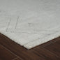8' Cream And Beige Abstract Distressed Runner Rug