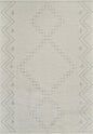 5' X 8' Cream and Beige Abstract Distressed Area Rug