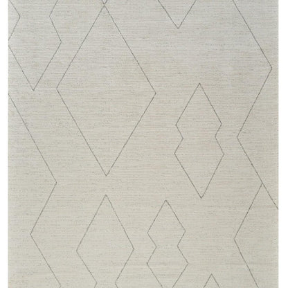 4' X 6' Cream and Beige Abstract Distressed Area Rug