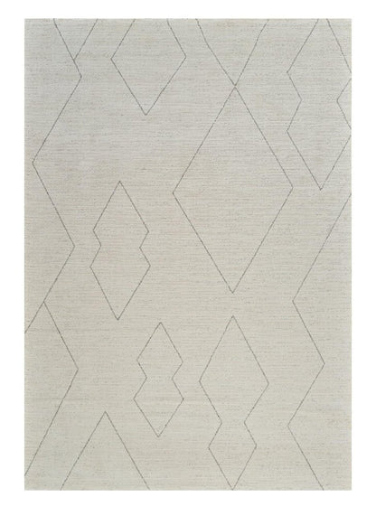 4' X 6' Cream and Beige Abstract Distressed Area Rug