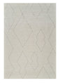 5' X 8' Cream and Beige Abstract Distressed Area Rug