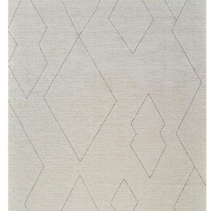 5' X 8' Cream and Beige Abstract Distressed Area Rug