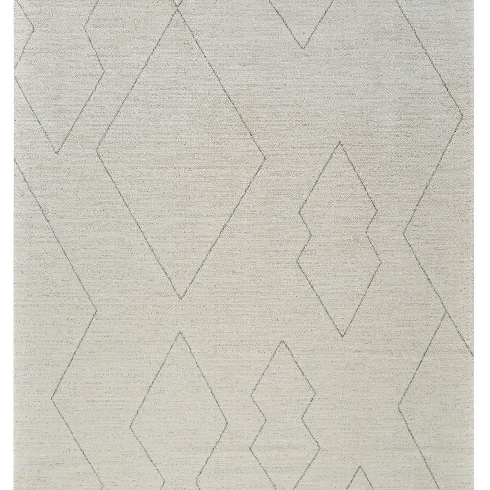 5' X 8' Cream and Beige Abstract Distressed Area Rug