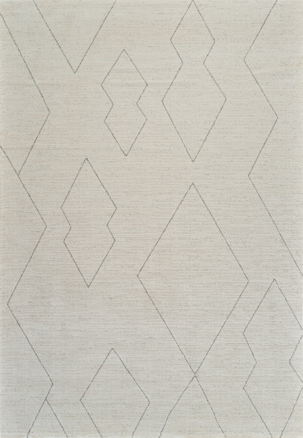 5' X 8' Cream and Beige Abstract Distressed Area Rug