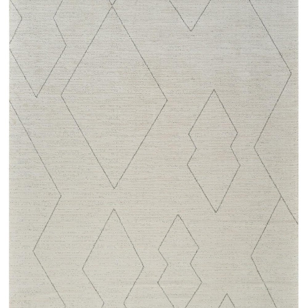 7' X 10' Cream and Beige Abstract Distressed Area Rug