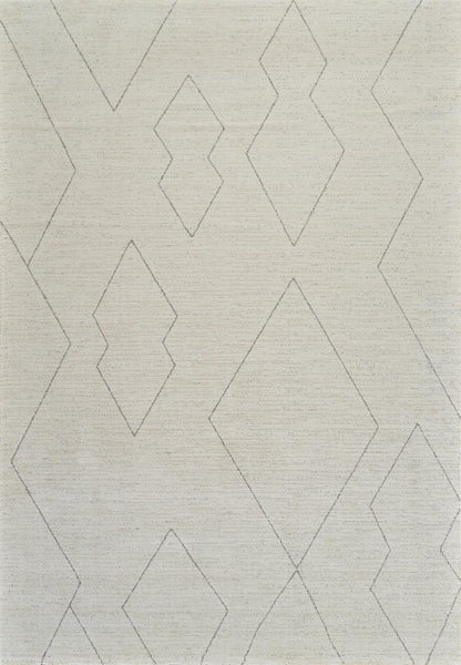 8' X 11' Cream and Beige Abstract Distressed Area Rug