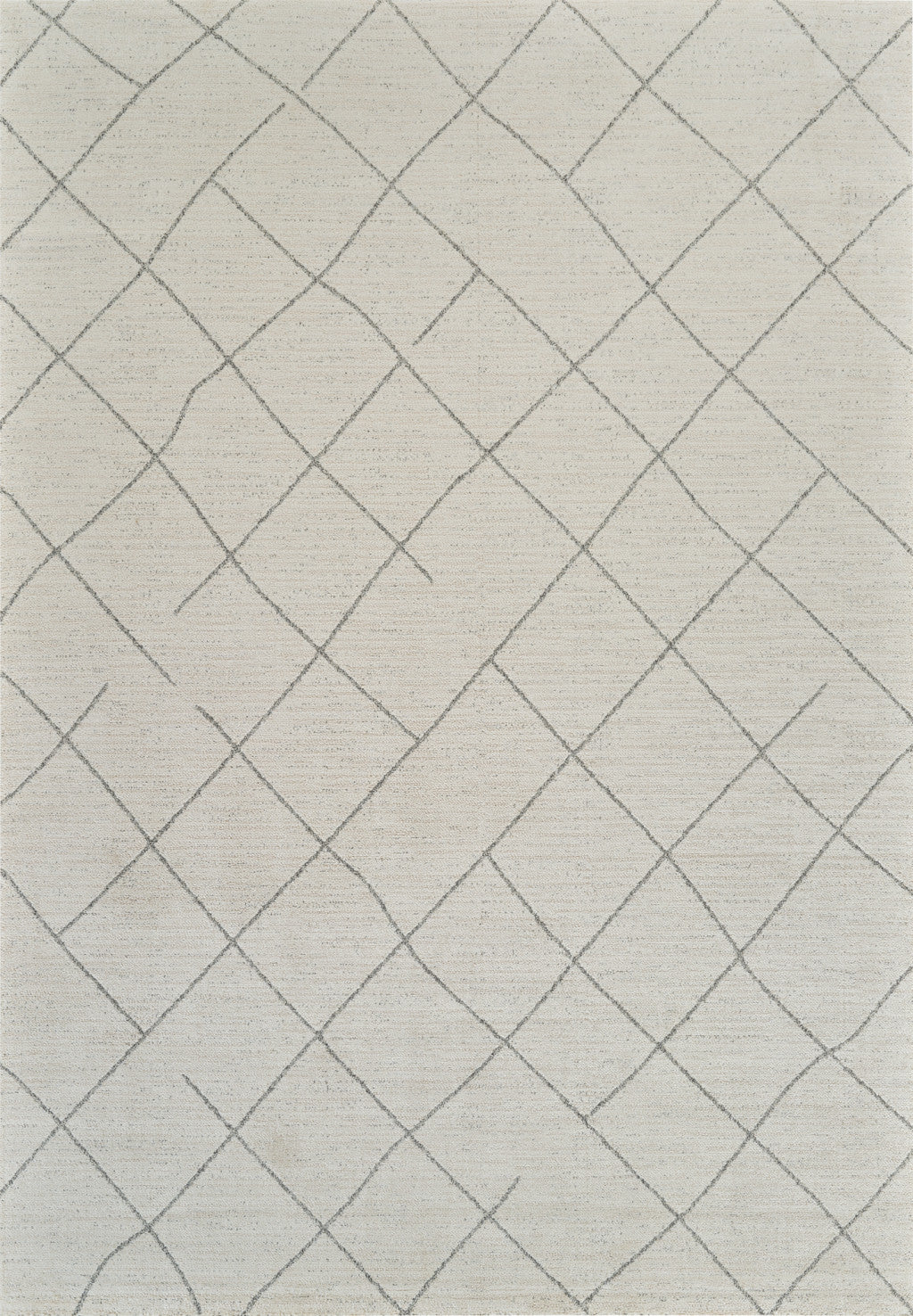 4' X 6' Cream and Beige Abstract Distressed Area Rug