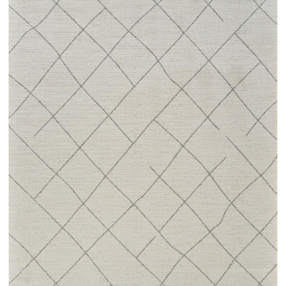 5' X 8' Cream and Beige Abstract Distressed Area Rug