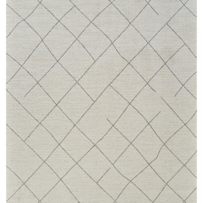 5' X 8' Cream and Beige Abstract Distressed Area Rug
