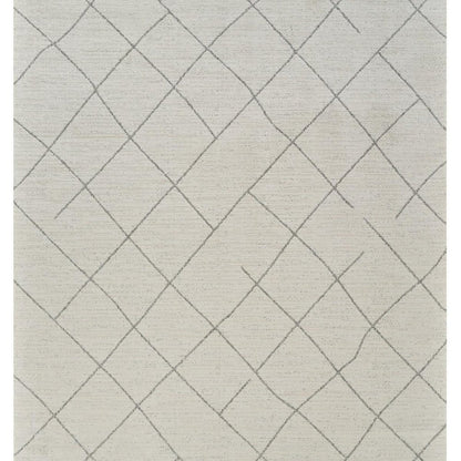 7' X 10' Cream and Beige Abstract Distressed Area Rug