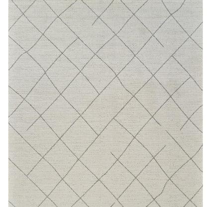 7' X 10' Cream and Beige Abstract Distressed Area Rug