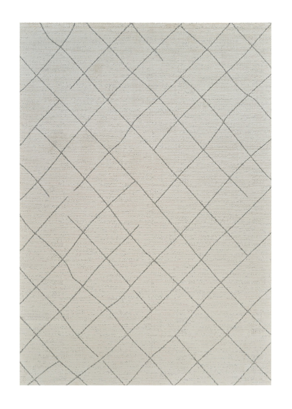 8' X 11' Cream and Beige Abstract Distressed Area Rug