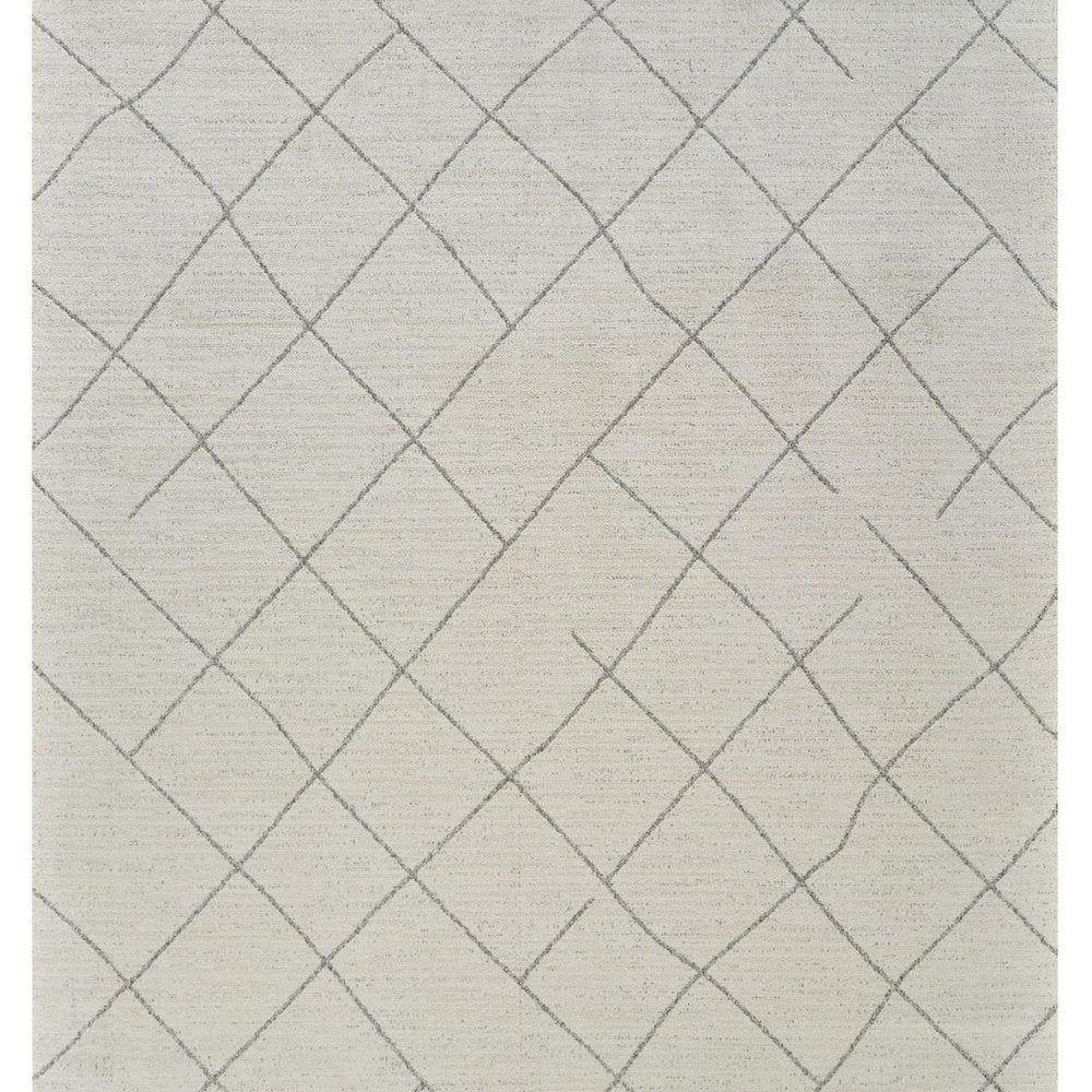 8' X 11' Cream and Beige Abstract Distressed Area Rug