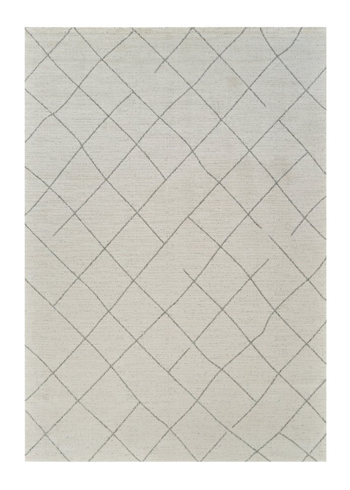 8' X 11' Cream and Beige Abstract Distressed Area Rug