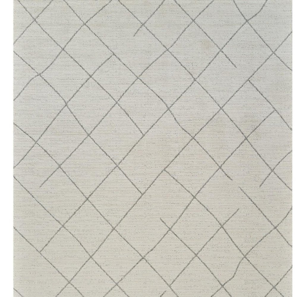 8' X 11' Cream and Beige Abstract Distressed Area Rug