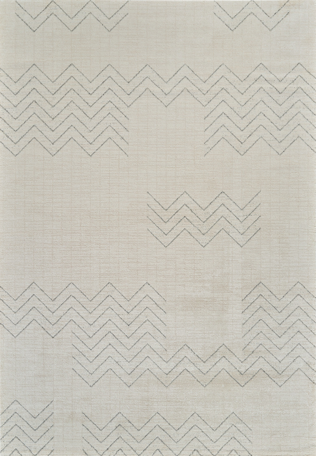 4' X 6' Cream and Beige Abstract Distressed Area Rug