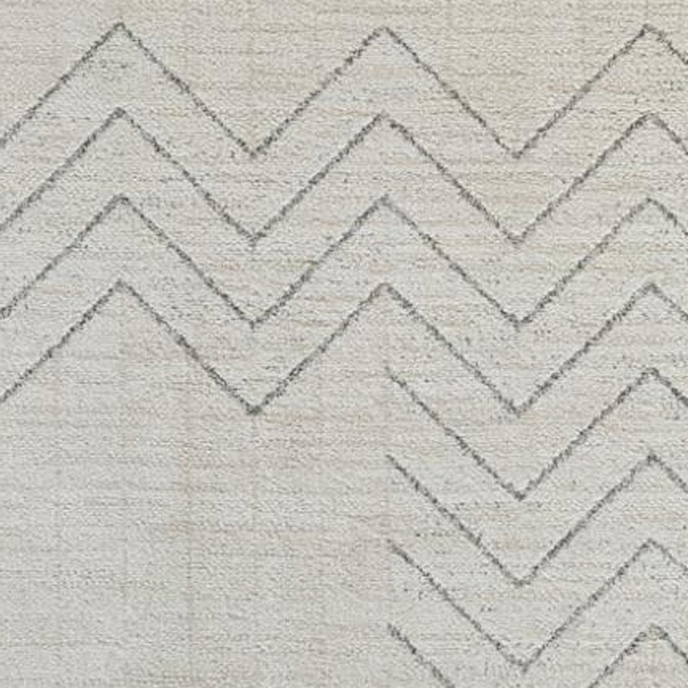 4' X 6' Cream and Beige Abstract Distressed Area Rug