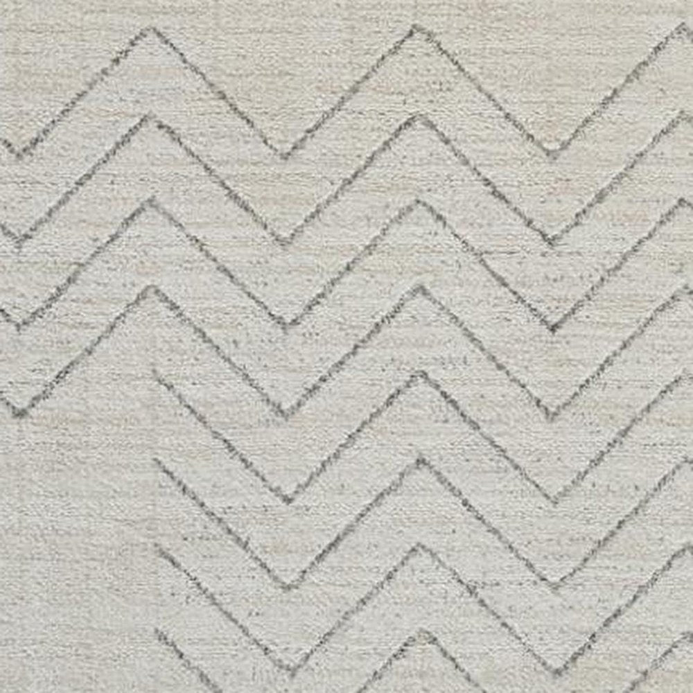 4' X 6' Cream and Beige Abstract Distressed Area Rug