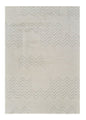 5' X 8' Cream and Beige Abstract Distressed Area Rug